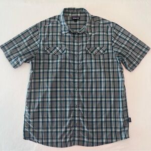 Patagonia Men’s Short Sleeves Performance Outdoor Plaid Button Up Shirt